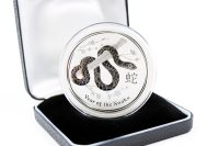 2 oz Lunar II Schlange Silber 2013 AUSTRALIEN