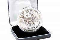 2 oz Lunar II Ziege Silber 2015 AUSTRALIEN