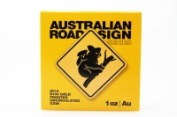 1 oz Road Sign Koala Gold PP 2014 AUSTRALIEN