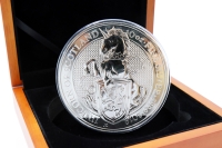 10 oz The Queens Beasts Unicorn of Scotland Silber 2019 GROSSBRITANNIEN