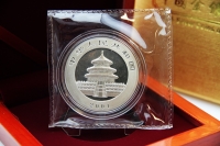 1 oz Panda Silber in der Folie 2001