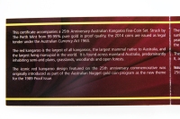 5er Set Känguru Gold PP 25. Jahre Känguru 2014 AUSTRALIEN