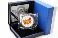 30g Lunar Schwein Color Silber PP in der Folie mit Zettel 2019 CHINA