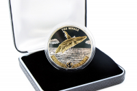 1 oz Worlds Wildlife The Whale Silber Gilded 2020 KONGO