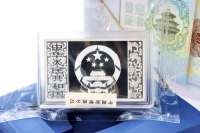 150g Lunar Tiger Silber PP Color in der Folie mit Zettel 2022 CHINA