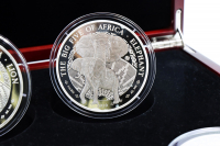 Set 5x 1 oz Big Five of Africa Silber 2010 RUANDA