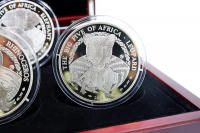 Set 5x 1 oz Big Five of Africa Silber 2010 RUANDA