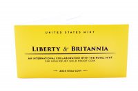 1 oz Liberty & Britannia Gold High Relief PP 2024 USA