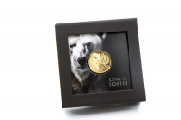 1/4 oz King of the North - Der Eisbär Gold UHR PP 2024 COOK ISLAND