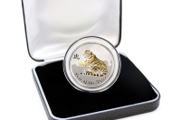 1/2 oz Lunar II Tiger Silber COLOR 2010 AUSTRALIEN