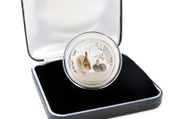 1/2 oz Lunar II Hase Silber COLOR 2011 AUSTRALIEN