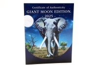 1 Kg Elefant Giant Moon Silber 2025 SOMALIA