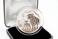 5 oz Lunar III. Ochse Silber 2021 AUSTRALIEN