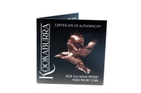 2 oz Kookaburra Gold High Relief PP 2024 AUSTRALIEN