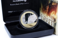 1 oz Der Hobbit - Mittelerde Silber Polierte Platte 2014 NEUSEELAND