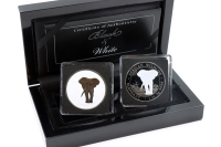 Set Elefant Silber Black and White 2025 SOMALIA