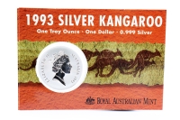 1 oz Känguru Silber im Blister 1993 AUSTRALIEN