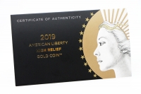 1 oz American Liberty Gold High Relief PP 2019 USA