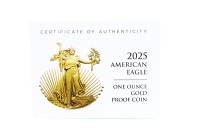 1 oz American Eagle Gold Polierte Paltte 2025 USA