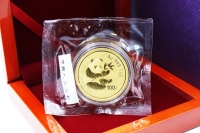 1 oz Goldpanda Original-Folie mit Zettel 2000 CHINA