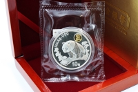 1 oz Panda Silber Shangai International Stamp & Coin Expo in der Folie 1997