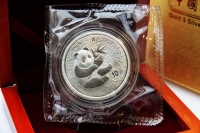1 oz Panda Silber in der Folie MIRROR 2000