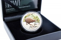 1 oz Kiwi Silber Polierte Platte 2023 NEUSEELAND