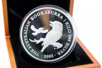 1 Kg Kookaburra Silber PP 2003 AUSTRALIEN