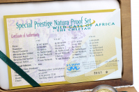 4er Set Special Prestige Natura Gepard Gold Proof Set 2002 SÜDAFRIKA