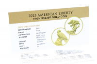 1 oz American Liberty High Relief Gold PP 2023