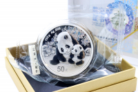 150g Panda 2024 mit Zettel in der FOLIE inkl. BOX