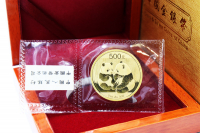 1 oz Goldpanda in der Original-Folie mit Zettel 2009 CHINA
