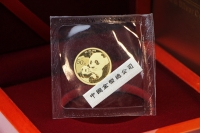 3g Goldpanda in der ORIGINALFOLIE inkl. Zettel 2019 CHINA