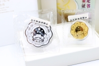 Set Pferd Welle-Blossom Silber - Gold Color in der Folie mit Zettel 2026