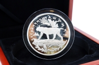 5 oz - 25 Rubel PROTECT OUR WORLD LYNX Silber PP 1995 RUSSLAND
